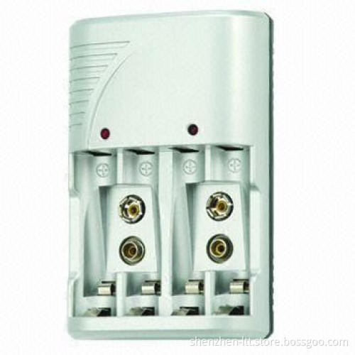 AA/AAA/9V Battery Charger, Output of 2.4V DC, 300mA